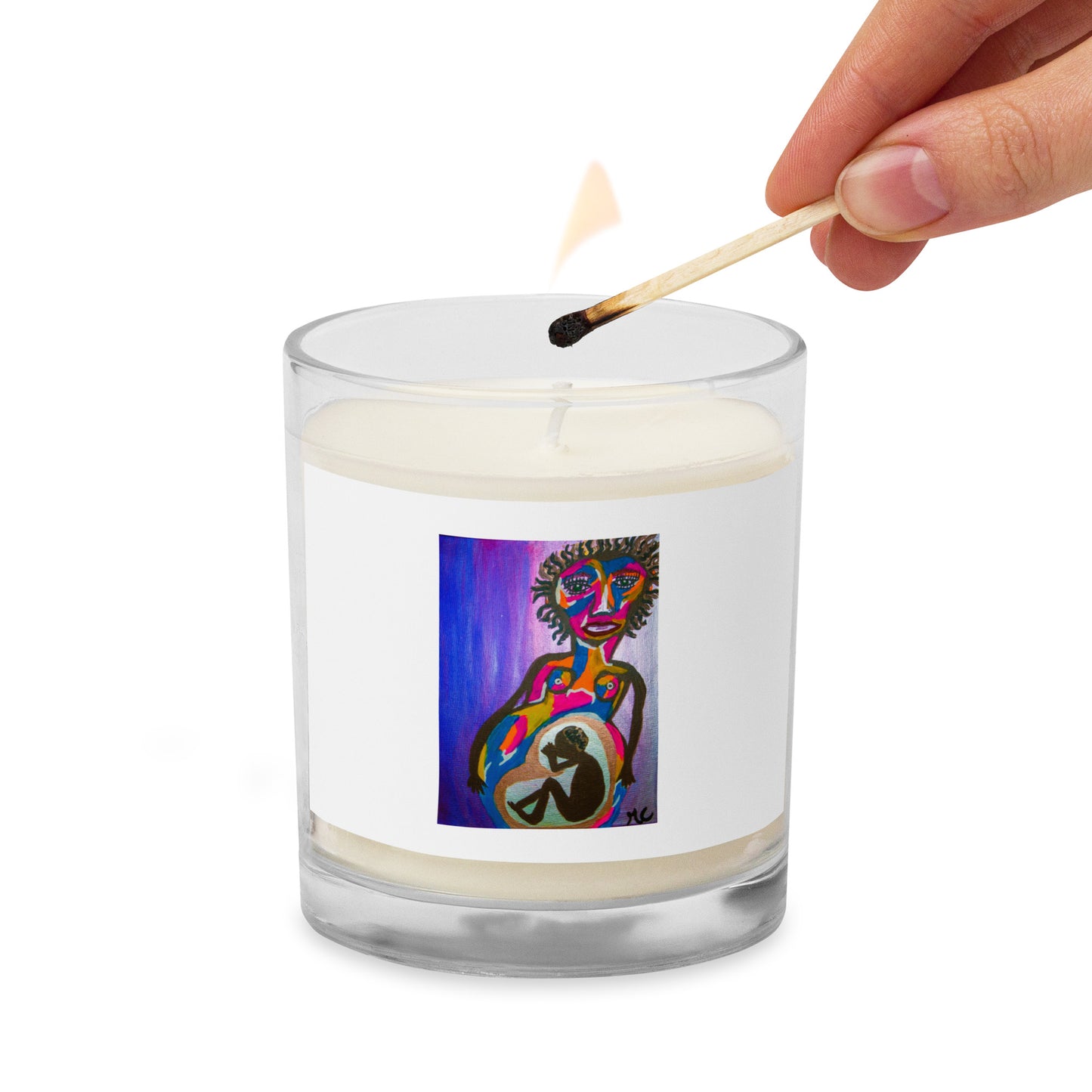 ABSTRACT MOTHER Glass jar soy wax candle