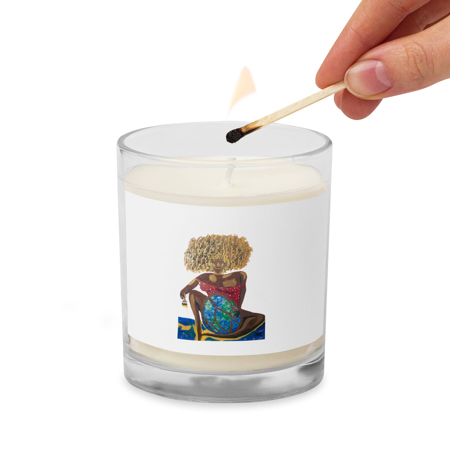 Mother Earth Glass jar soy wax candle