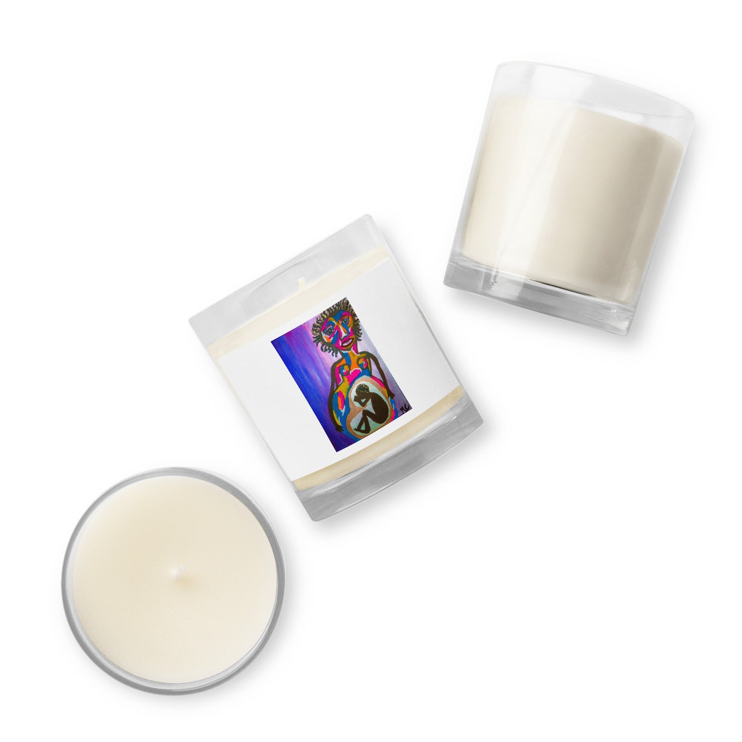 ABSTRACT MOTHER Glass jar soy wax candle
