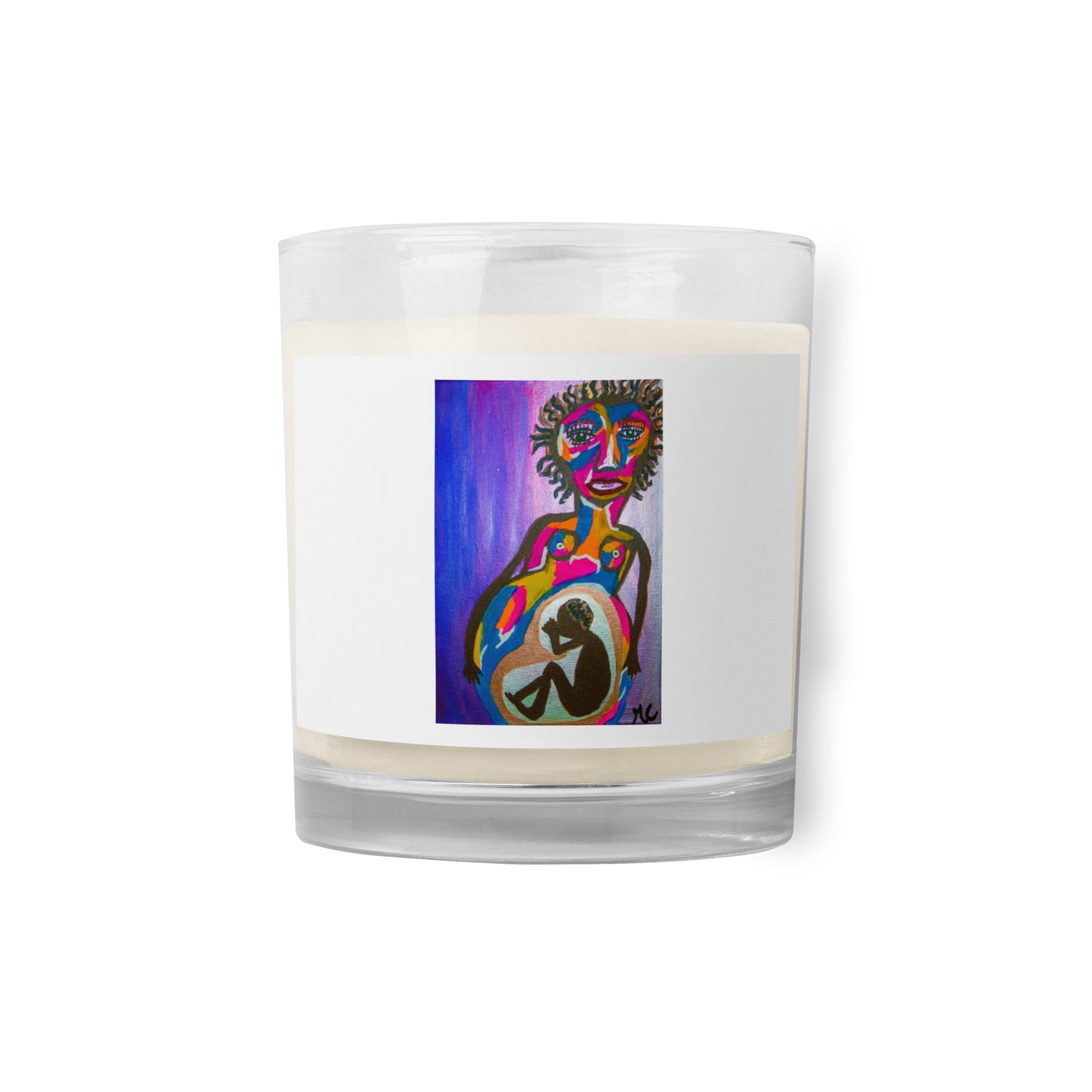 ABSTRACT MOTHER Glass jar soy wax candle