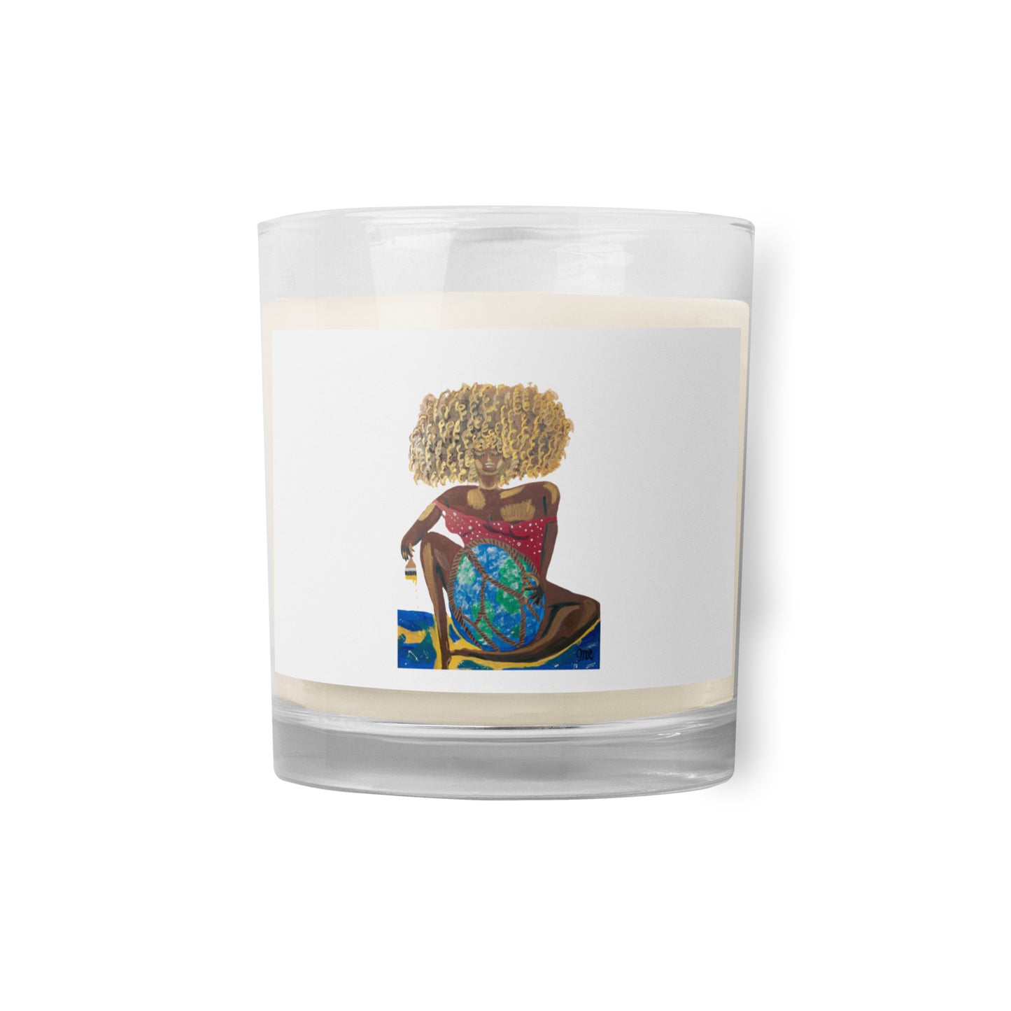 Mother Earth Glass jar soy wax candle