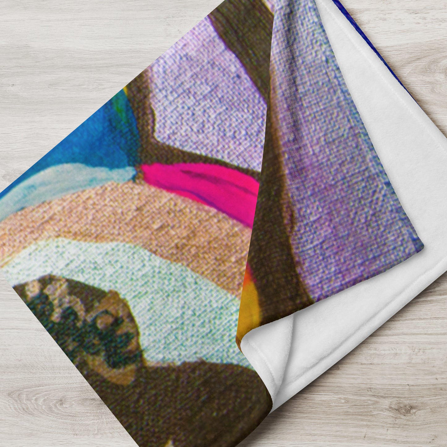 Abstract Mother Throw Blanket