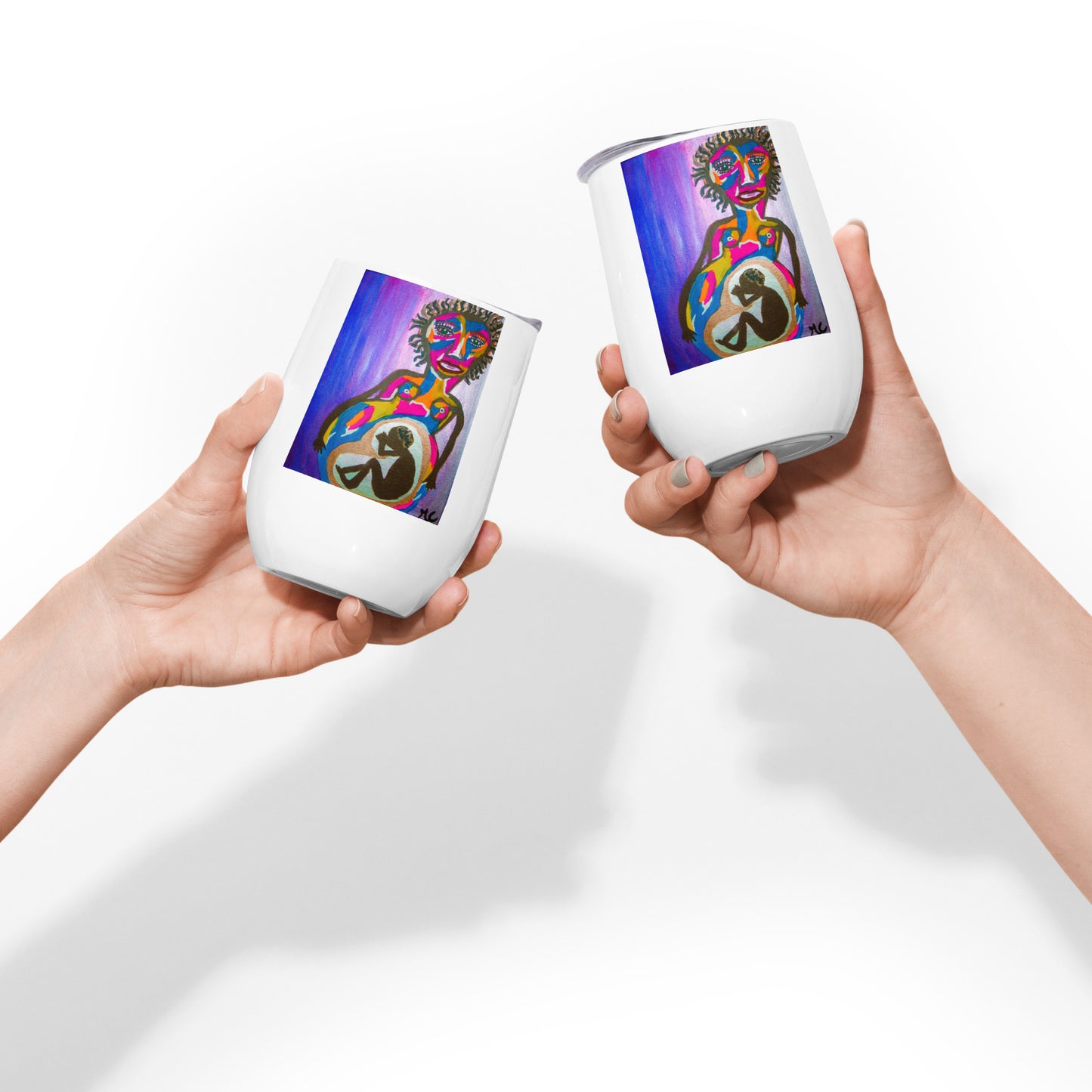 Abstract Mother Wine tumbler